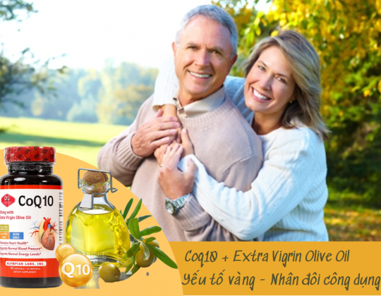 Extra Virgin Olive Oil - " Yếu tố vàng" giúp Olympian Labs CoQ10 60mg nhân đôi công dụng