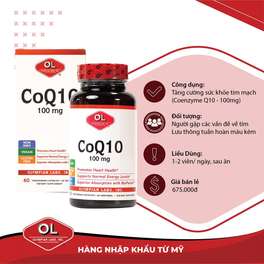 Coq10 100Mg - Hỗ trợ sức khỏe tim mạch