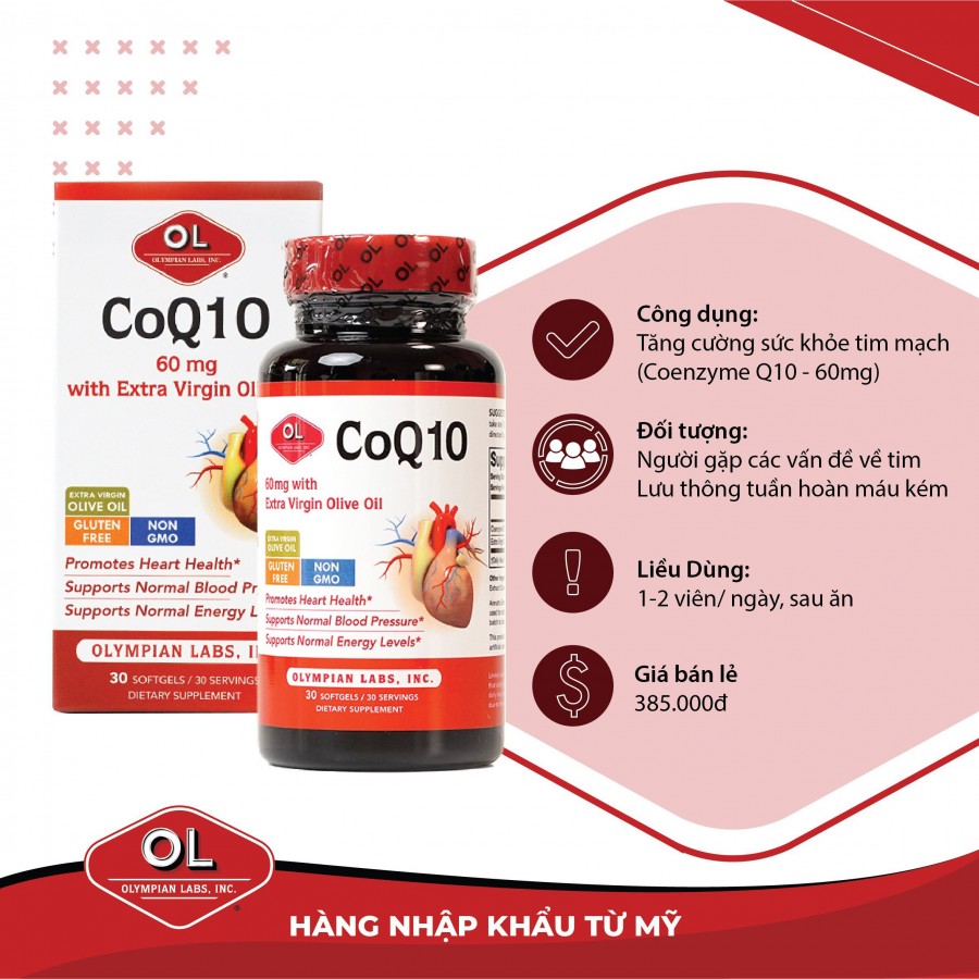 CoQ10 - Hỗ trợ sức khỏe tim mạch