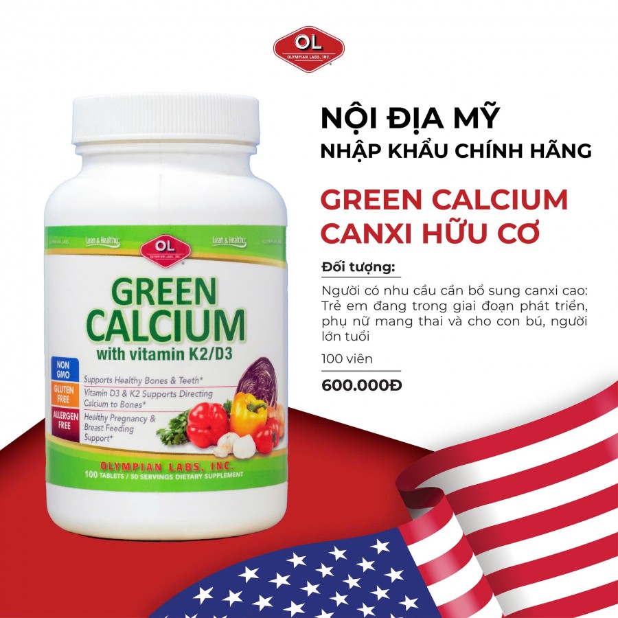 Green Calcium - Bổ sung canxi hữu cơ cho bà bầu và cho con bú