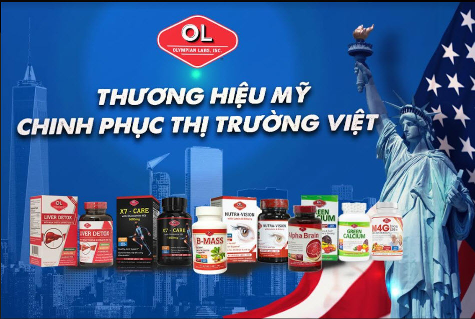 Olympian Labs – Thương hiệu hàng đầu tại Mỹ được người Việt tin dùng