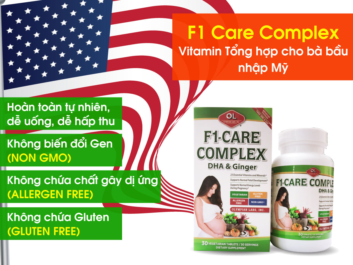 F1-Care Complex vitamin tổng hợp số 1 cho bà bầu
